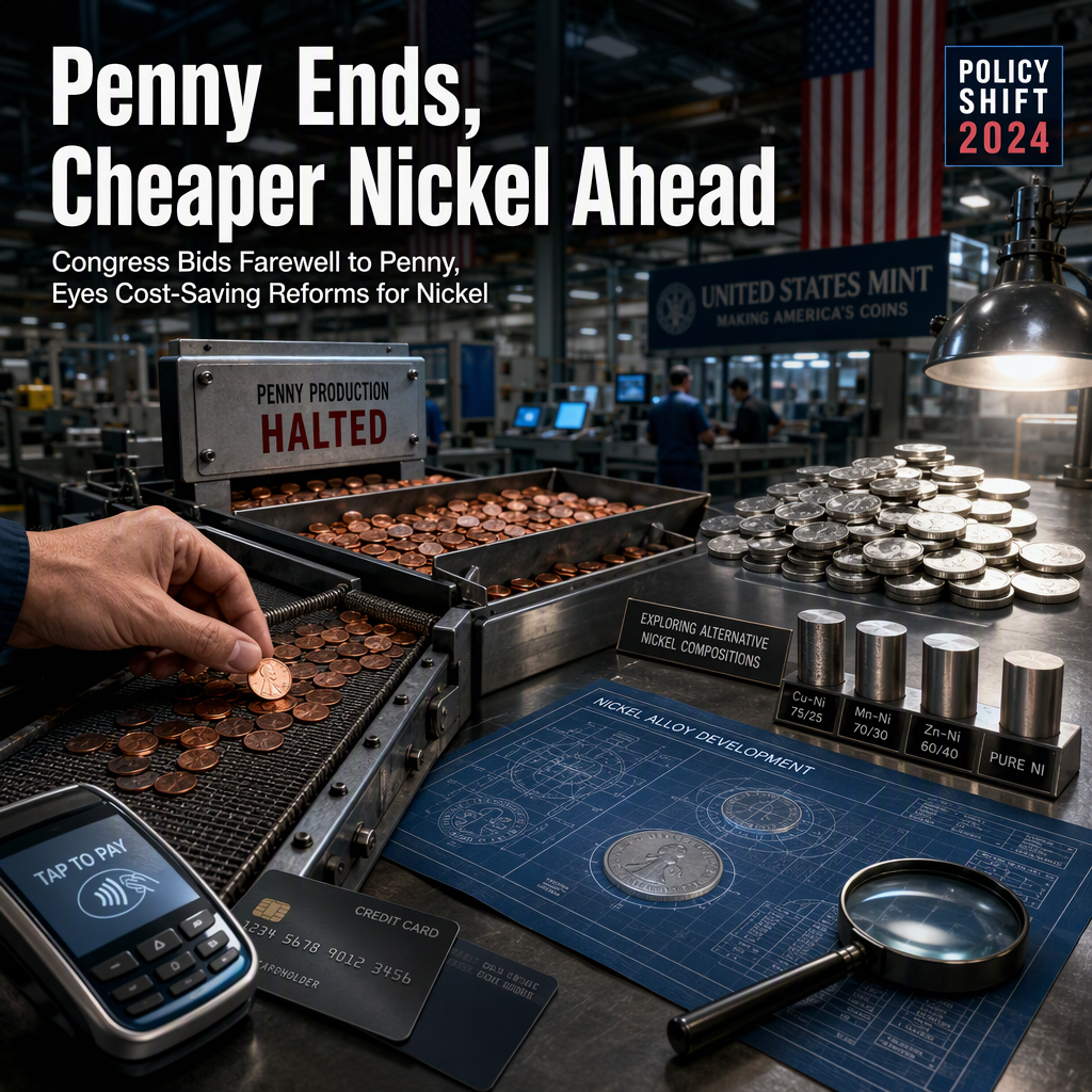 Congress Advances Penny Elimination, Eyes Cheaper Nickel Amid Rising Production Costs