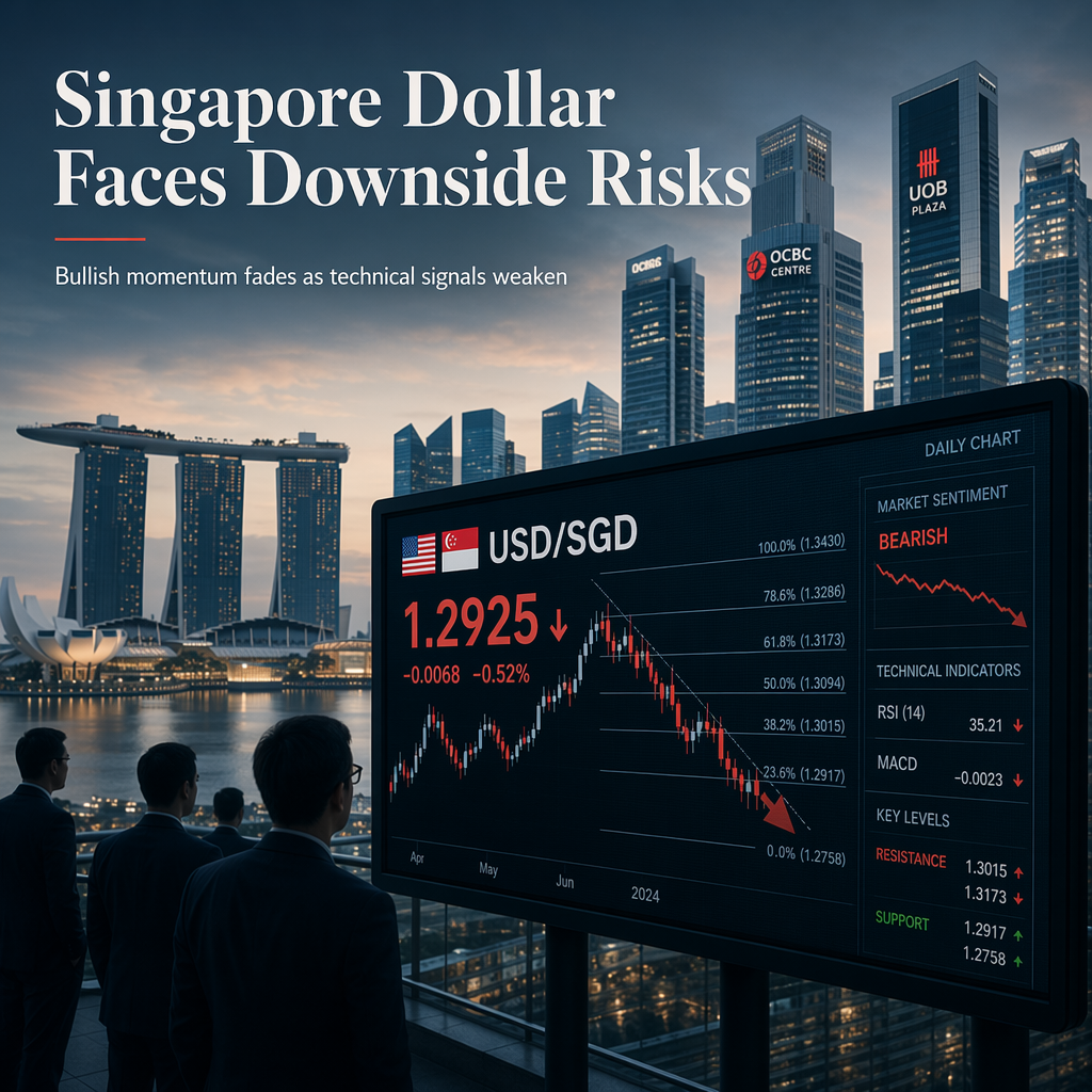 Singapore Dollar Faces Downside Risks as USD/SGD Momentum Fades, Says OCBC