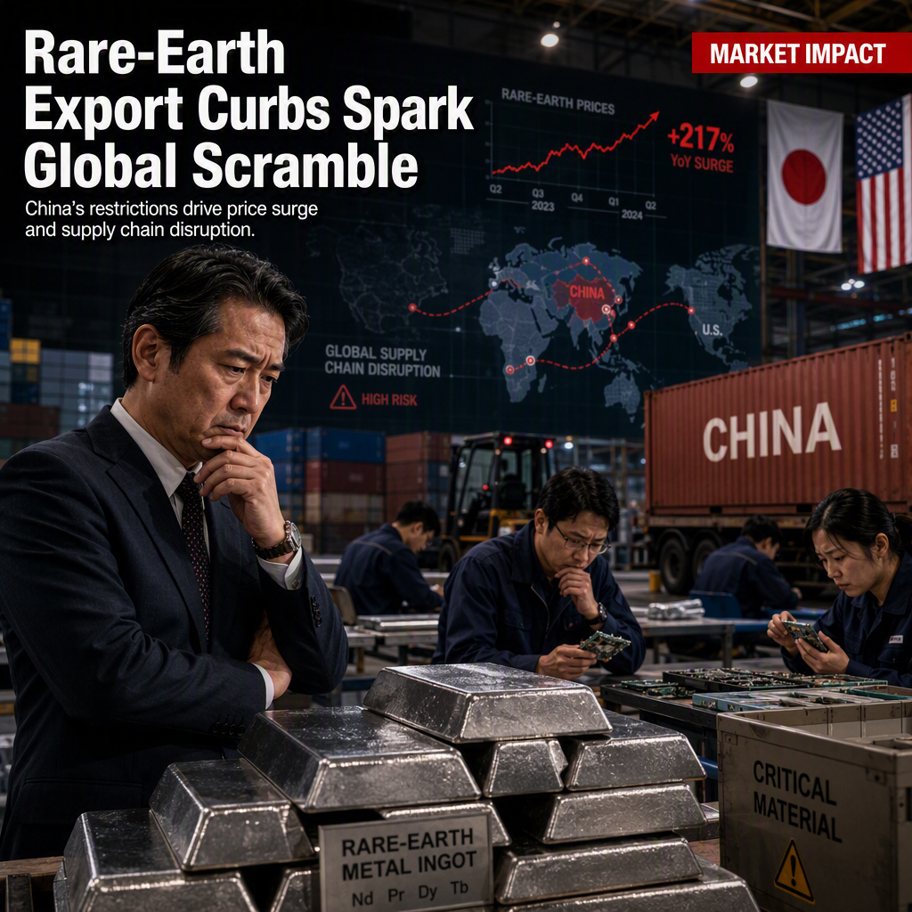 China's Rare-Earth Export Curbs to Japan and US Trigger Price Surge and Supply Chain Scramble