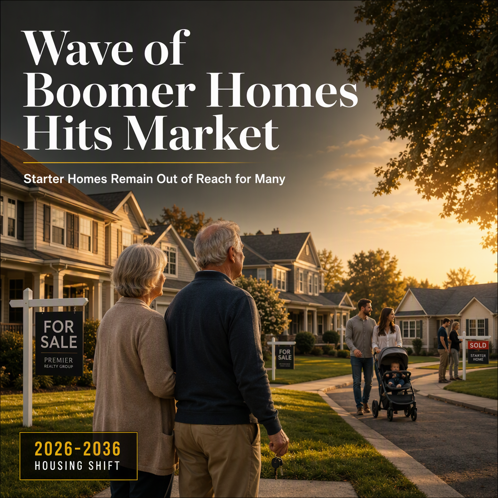 Nearly 14 Million Homes to Hit U.S. Market as Boomers Age, But Starter Home Supply Remains Tight