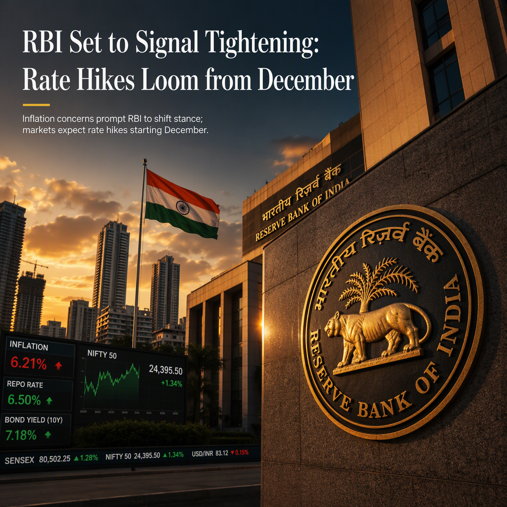 MUFG Expects RBI to Signal Tightening Bias, Rate Hikes Likely from December