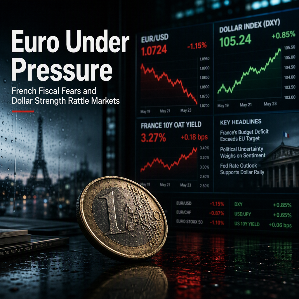 Euro Weakens Amid French Fiscal Worries and US Dollar Strength; Analysts Warn of Further Downside