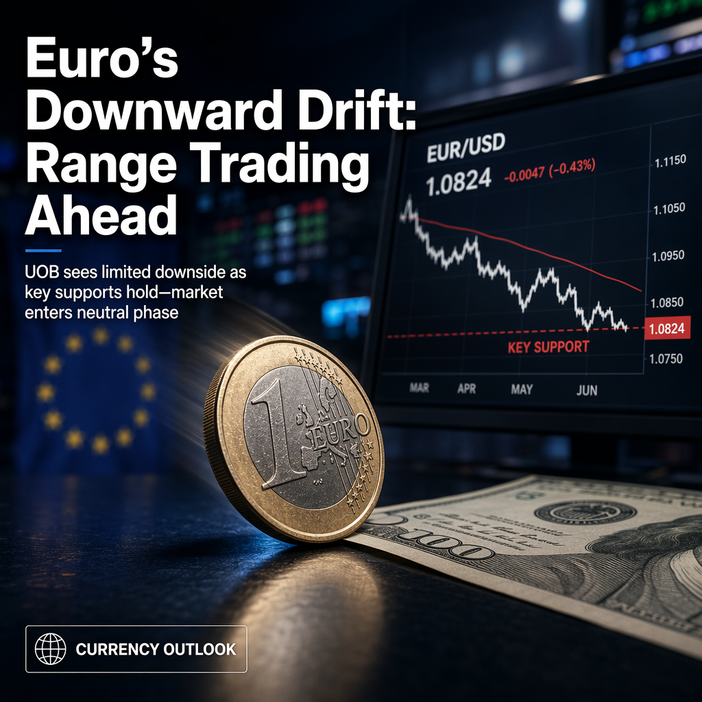Euro Faces Mild Downward Bias Against US Dollar, UOB Sees Range Trading Ahead