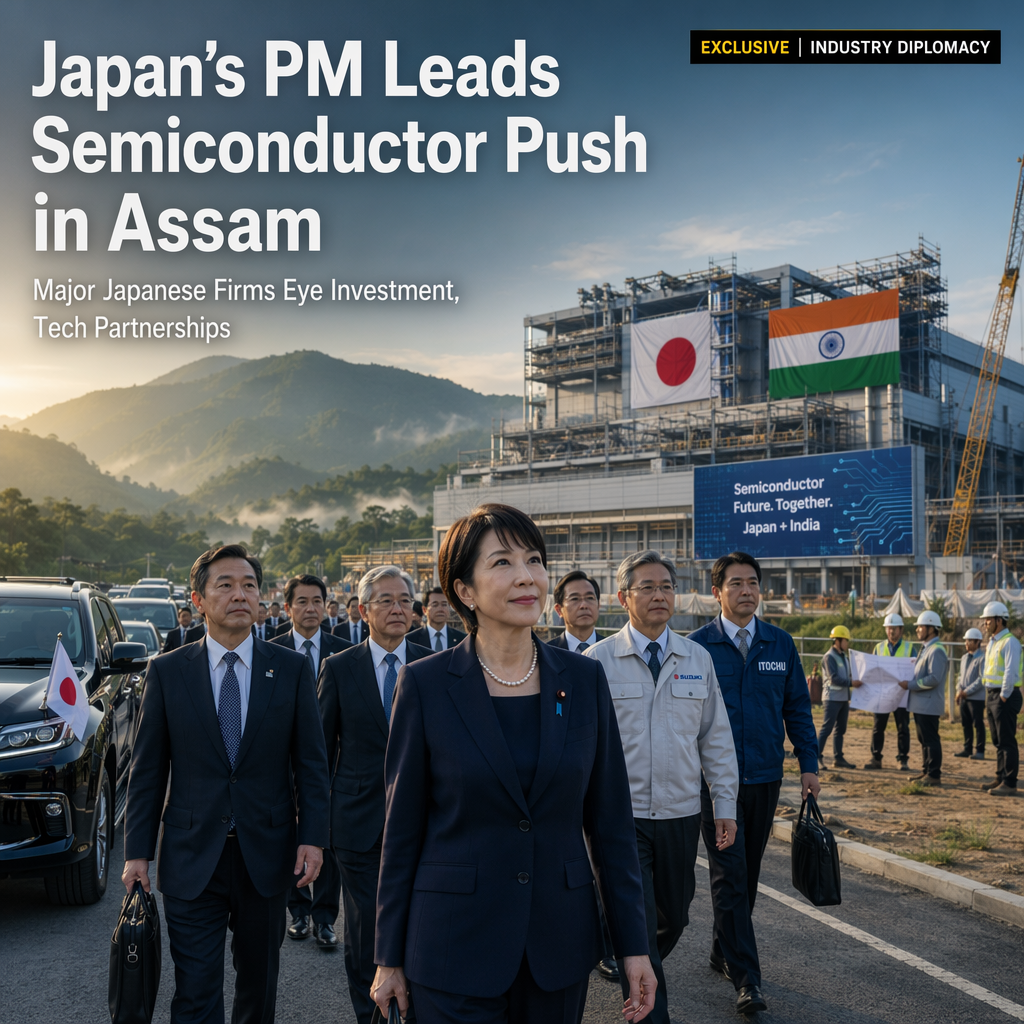 Japan's Prime Minister Takaichi to Lead Major Business Delegation to India's Assam for Semiconductor Investment Talks