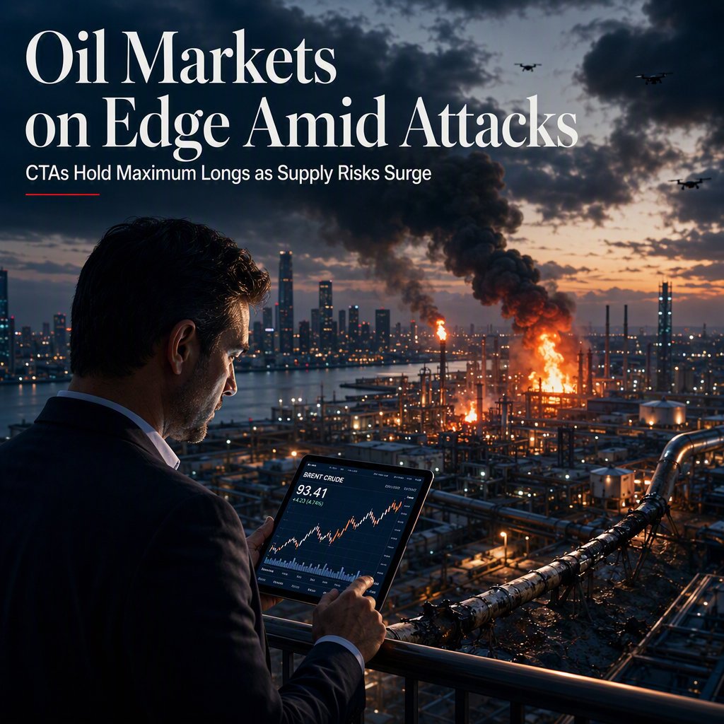 Crude Oil Faces Elevated Upside Risk as CTAs Hold Maximum Long Positions Amid Infrastructure Attacks