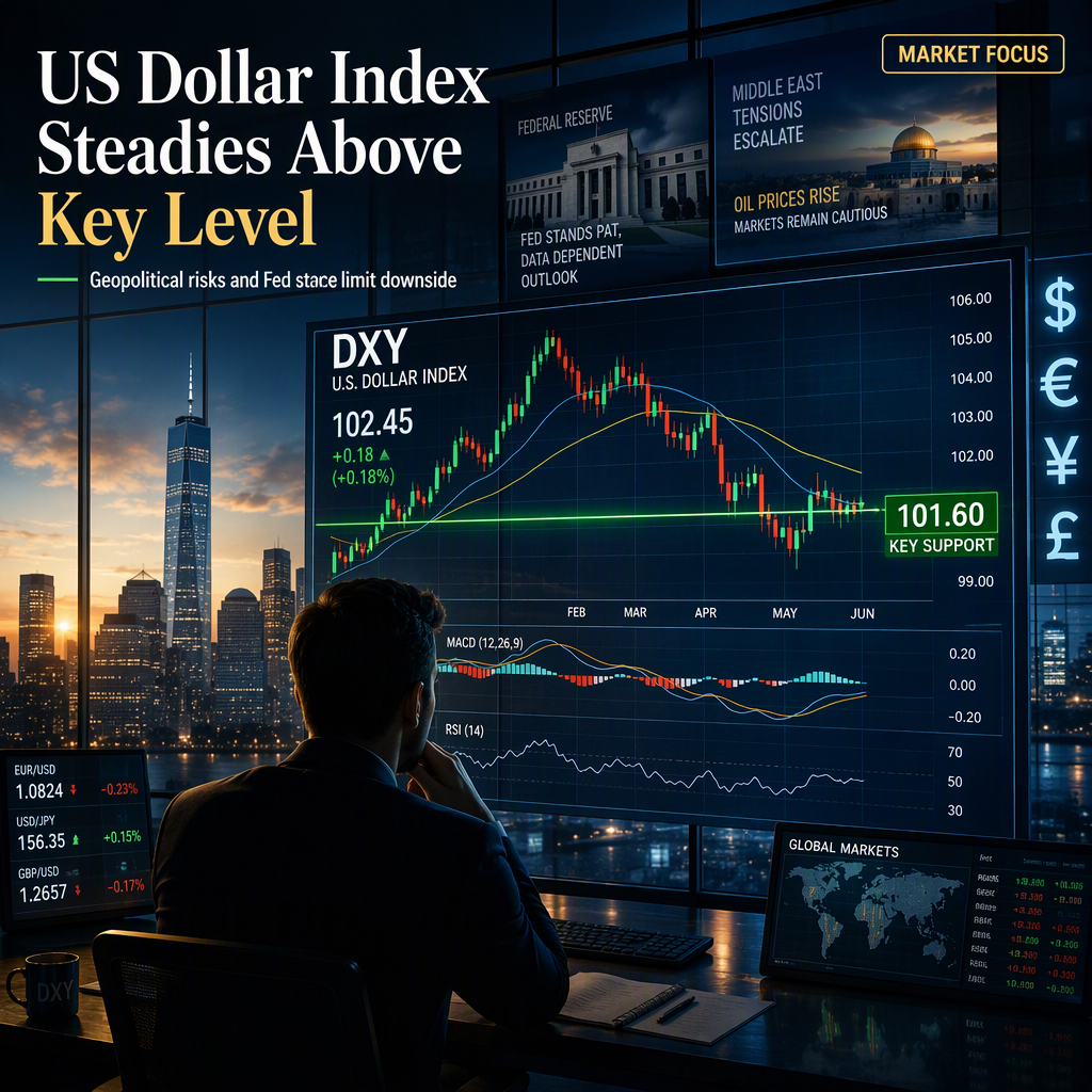 US Dollar Index Holds Above Key Support Amid Geopolitical Tensions and Fed Outlook