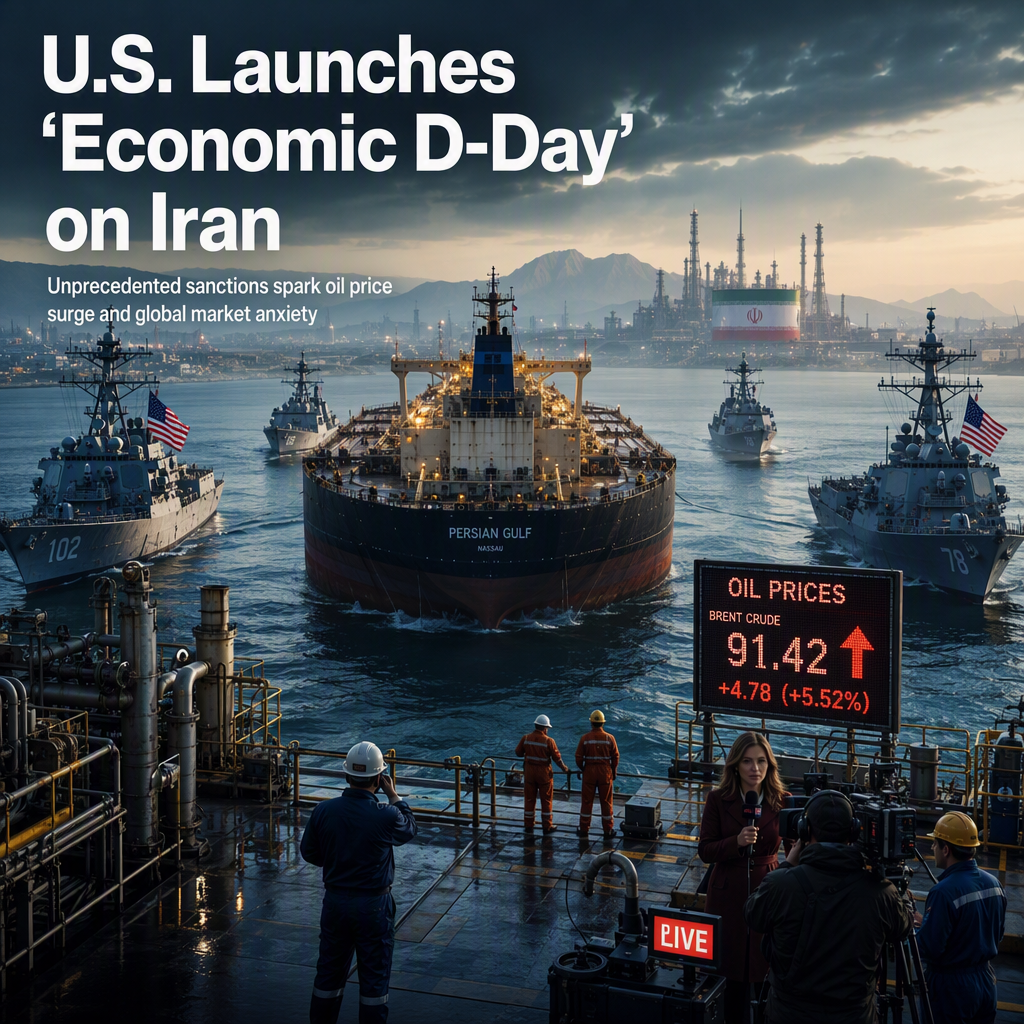 U.S. Announces Unprecedented Economic Isolation Campaign Against Iran, Oil Prices Rise