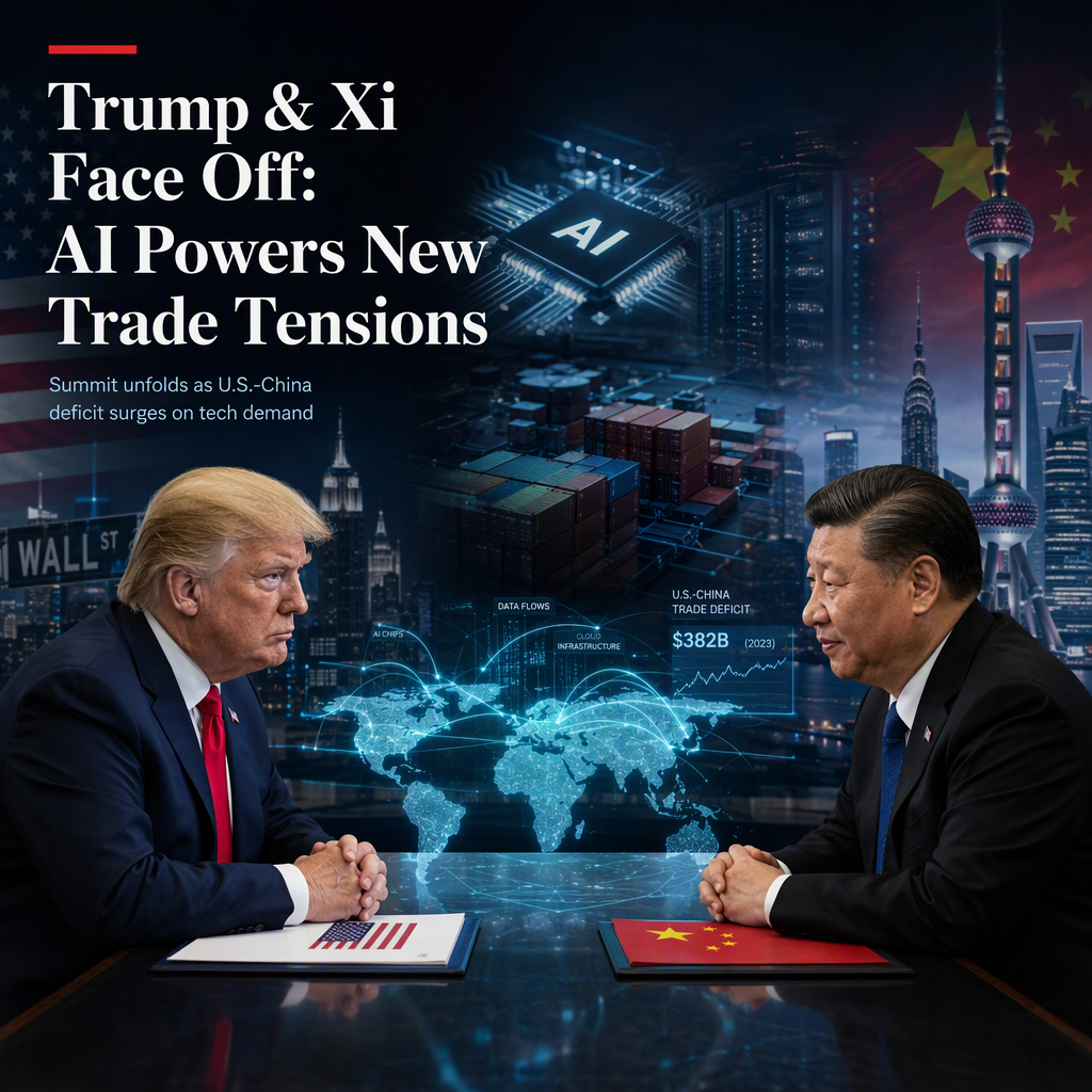 Trump and Xi Prepare for Summit Amid Rising U.S.-China Trade Deficit Driven by AI Demand