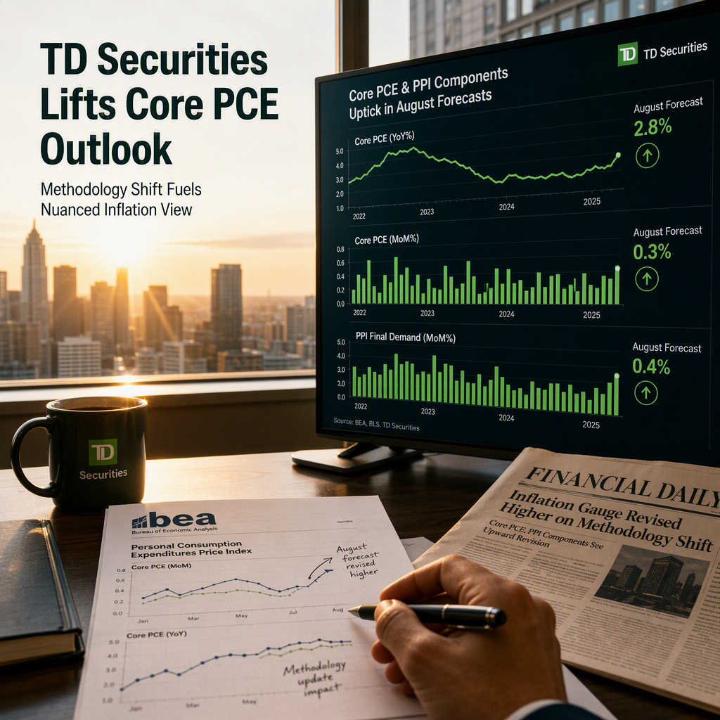 TD Securities Raises August Core PCE Forecast Amid BEA Methodology Shift