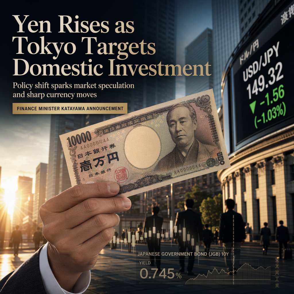 Japanese Yen Strengthens as Government Urges Pension Funds to Boost Domestic Investments
