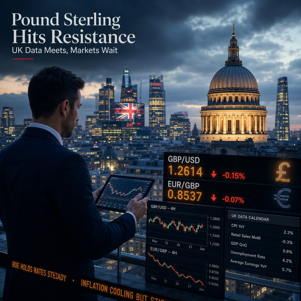 Pound Sterling Faces Resistance as UK Growth Data Meets Expectations; Euro Holds Steady