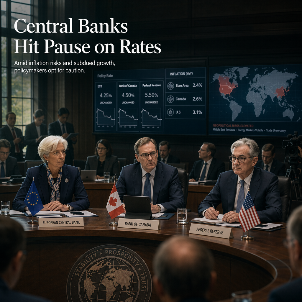Central Banks Hold Rates Steady Amid Inflation and Growth Concerns