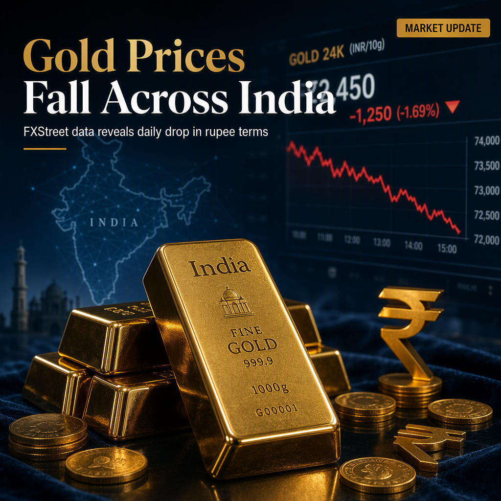 Gold Prices in India Decline as FXStreet Data Shows Daily Drop