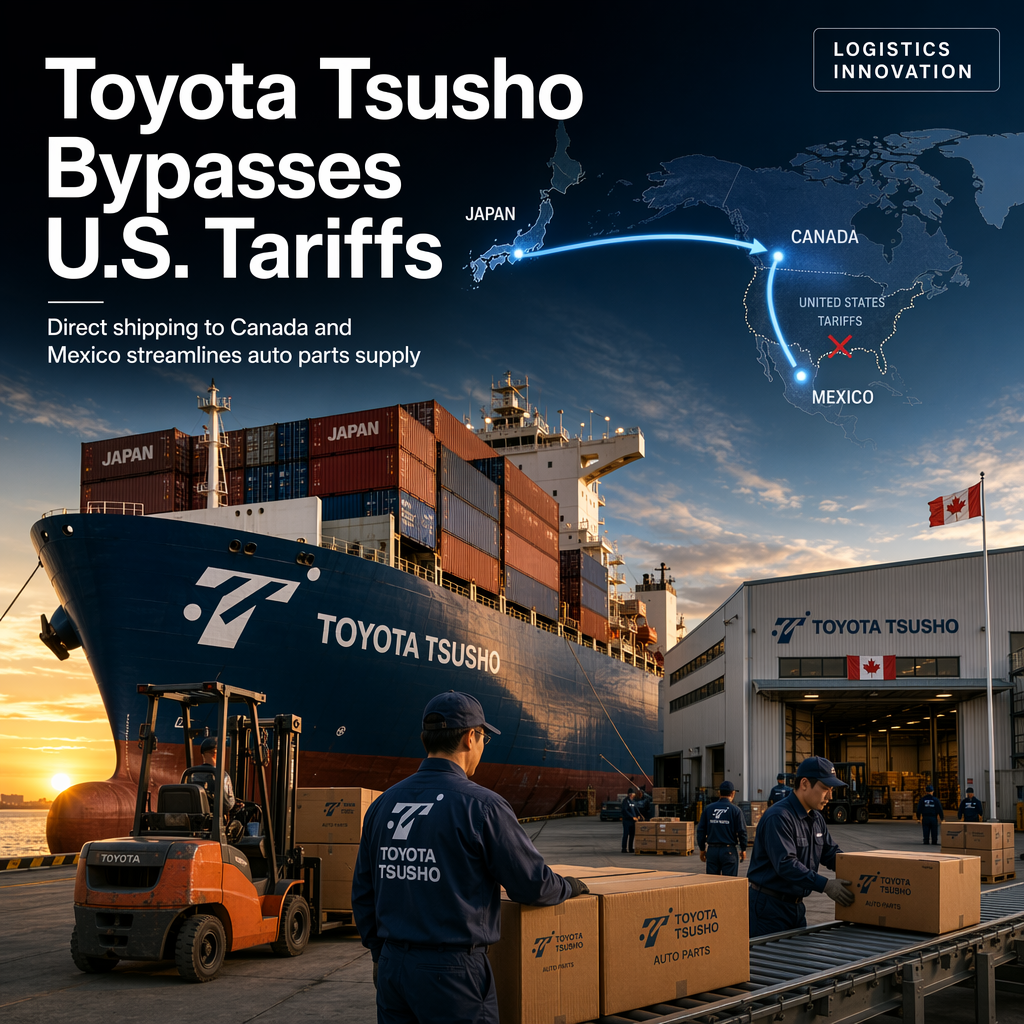 Toyota Tsusho Launches Direct Auto Parts Shipping to Canada and Mexico, Bypassing U.S. Tariffs
