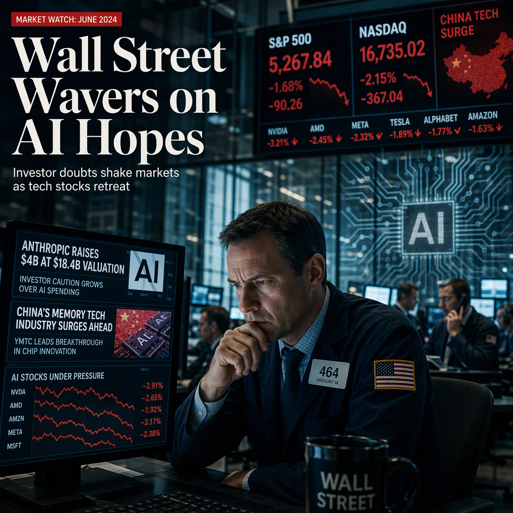 U.S. Stock Market Faces Pressure as AI Investment Doubts Emerge