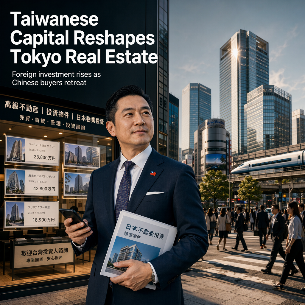 Taiwanese Investors Drive Japanese Real Estate Surge as Mainland Chinese Retreat