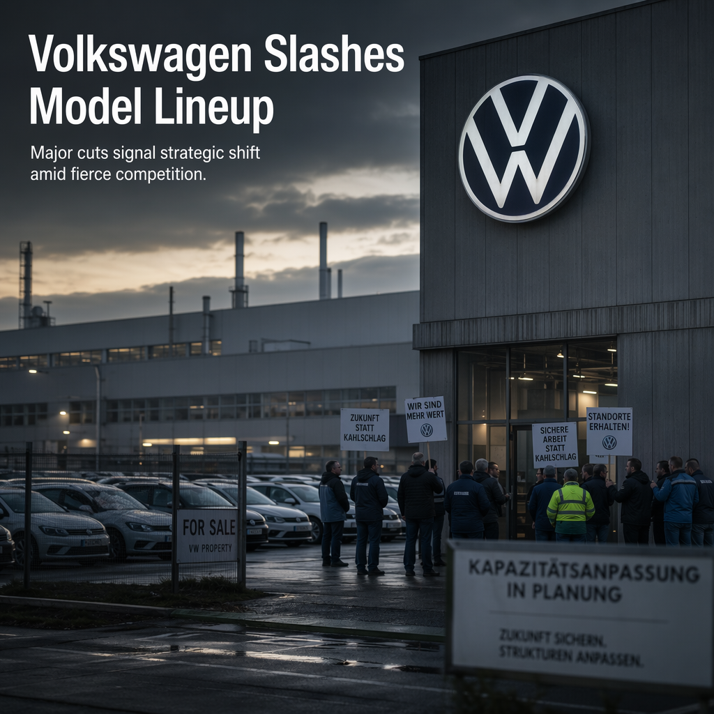 Volkswagen Announces Major Model Lineup Reduction and Capacity Cuts Amid Mounting Competitive Pressures