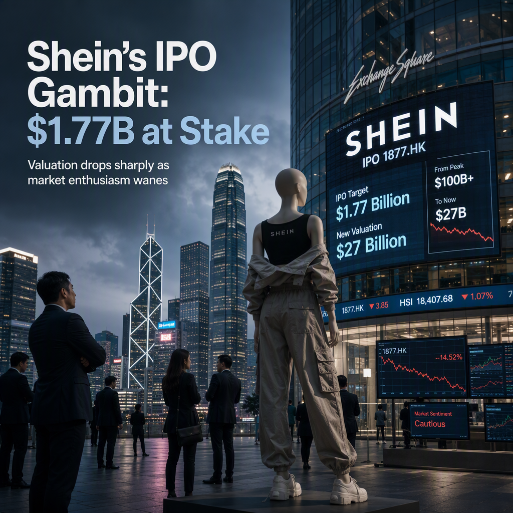 Shein Seeks $1.77 Billion in Hong Kong IPO Amid Dramatic Valuation Drop