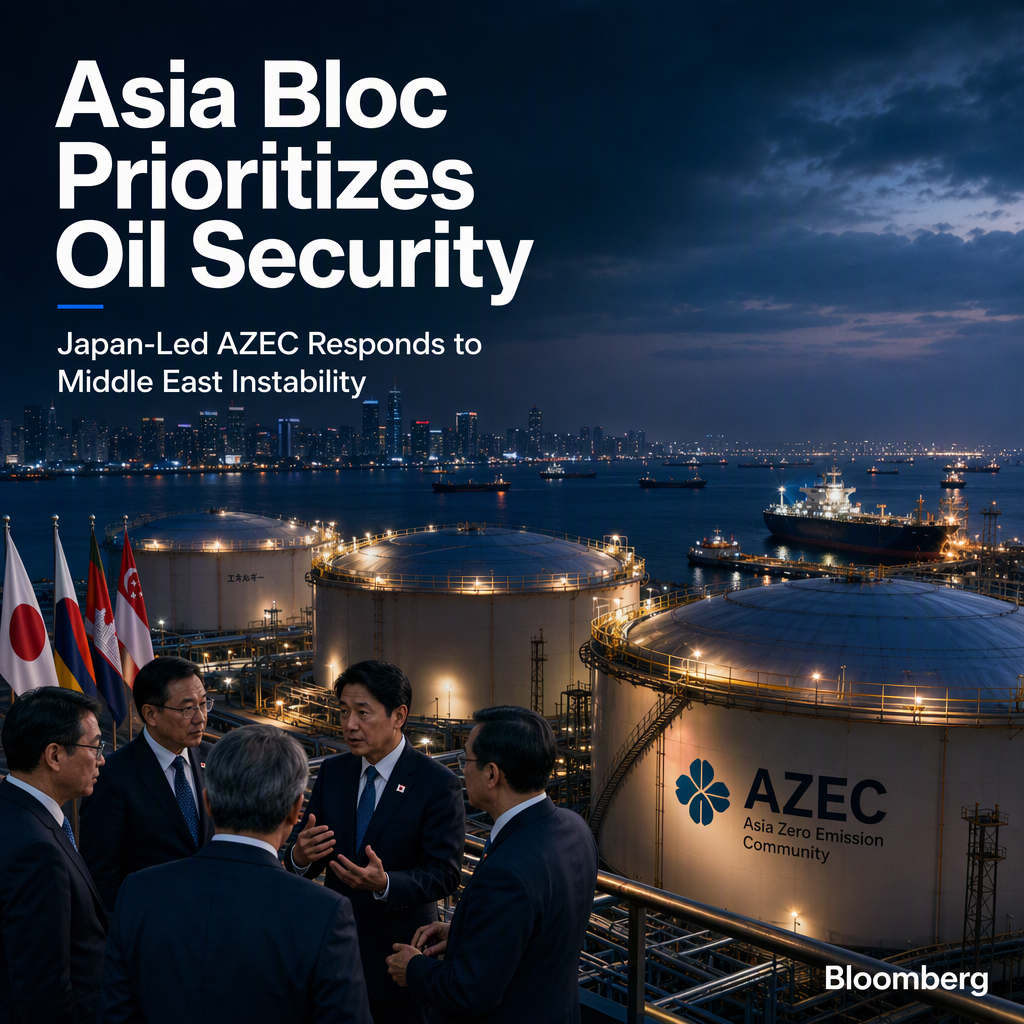 Japan-Led Asia Bloc Shifts Focus to Oil Stockpiling Amid Middle East Instability