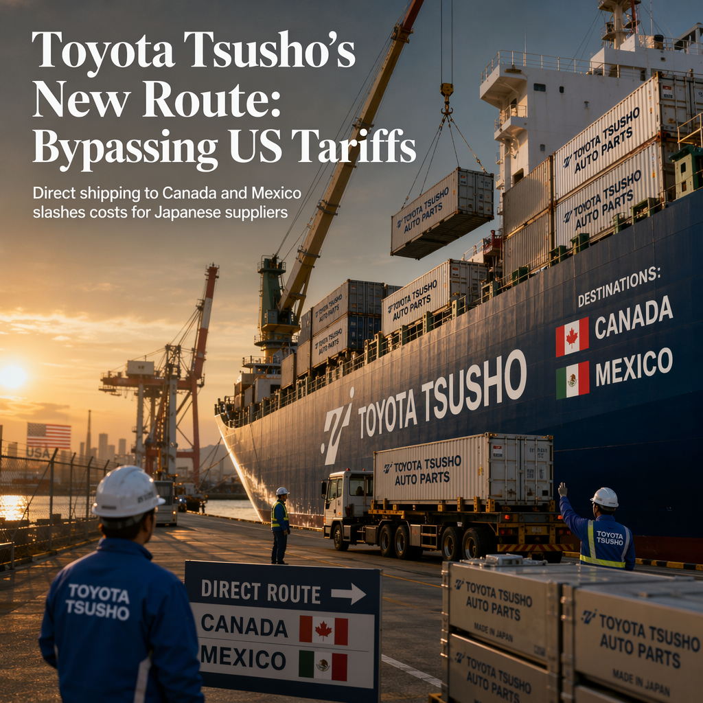 Toyota Tsusho Launches Direct Auto Parts Shipping to Canada and Mexico, Bypassing US Tariffs