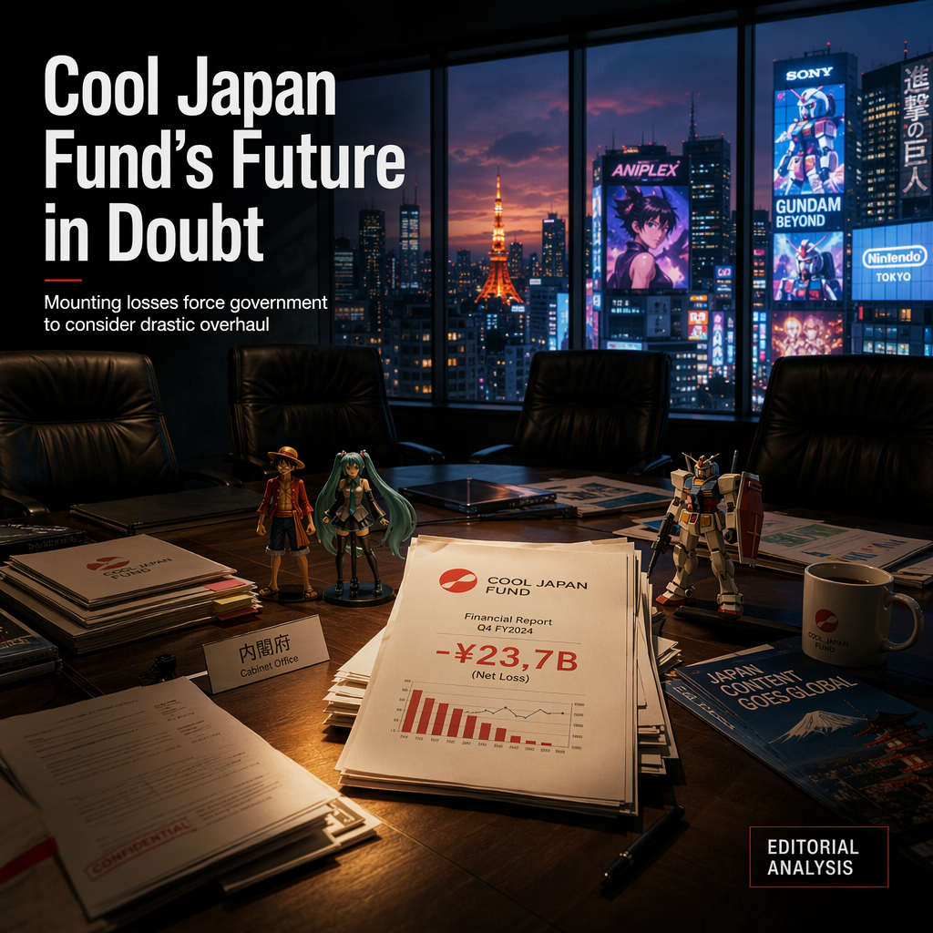 Cool Japan Fund Faces Potential Restructuring or Dissolution Amid Mounting Losses