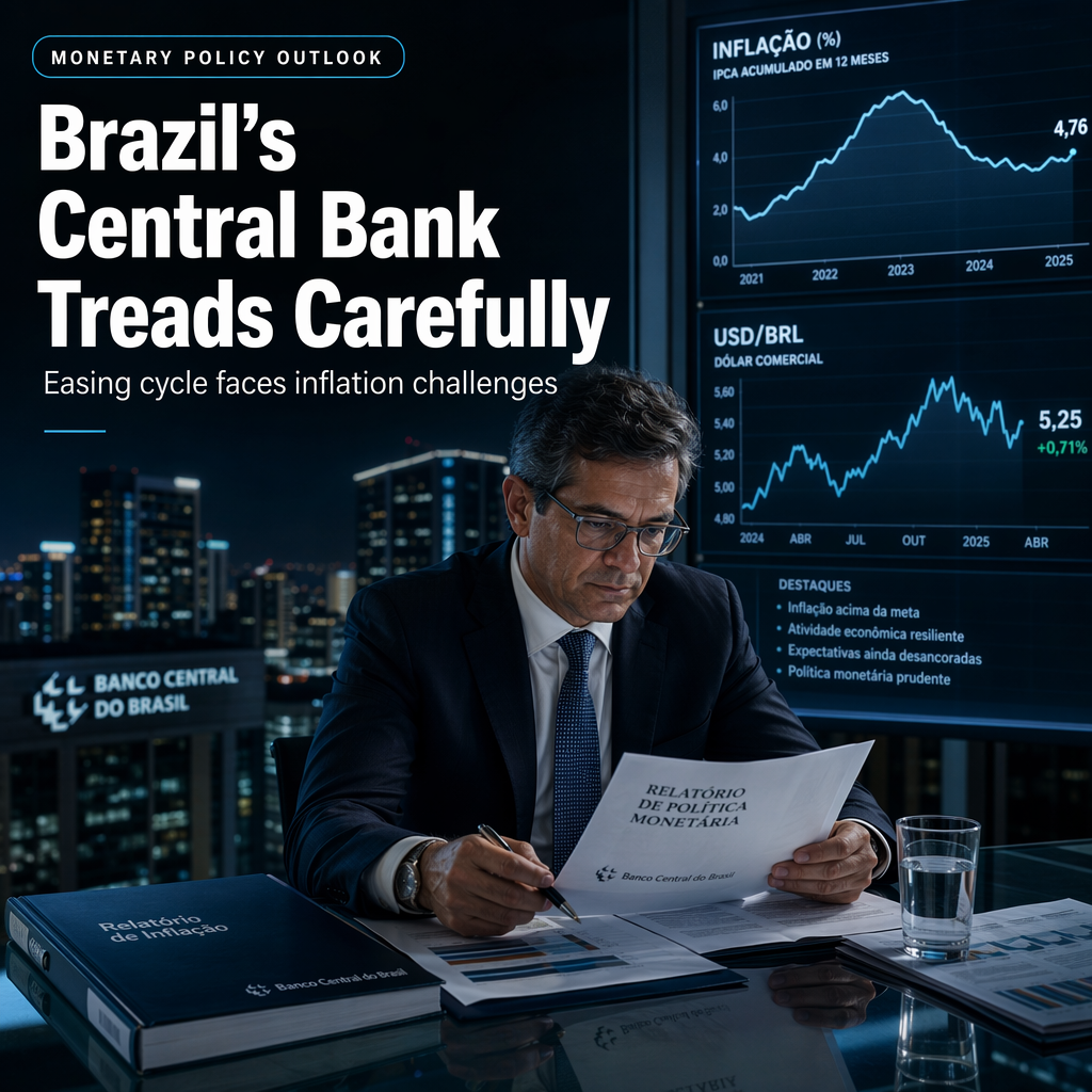 Brazilian Central Bank Minutes Signal Cautious Easing Cycle Amid Inflation Concerns