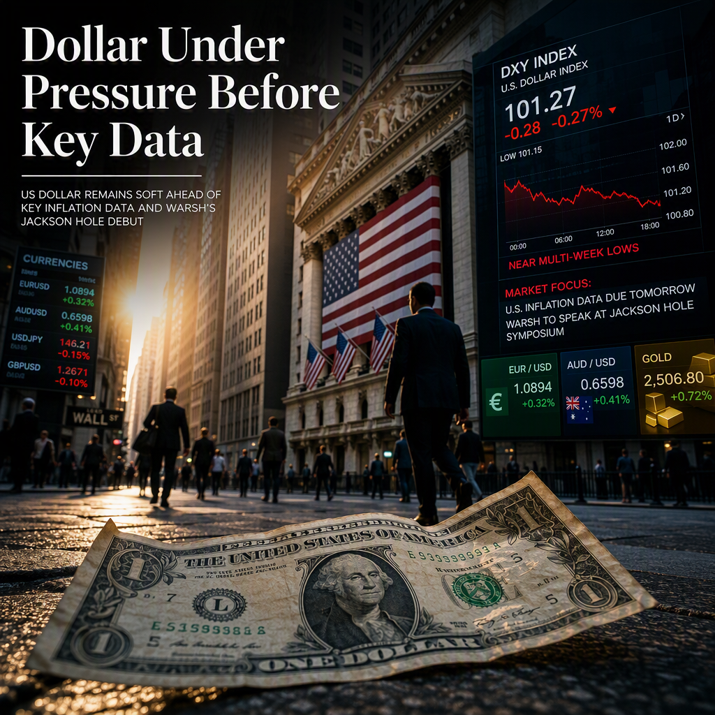 US Dollar Remains Soft Ahead of Key Inflation Data and Warsh's Jackson Hole Debut