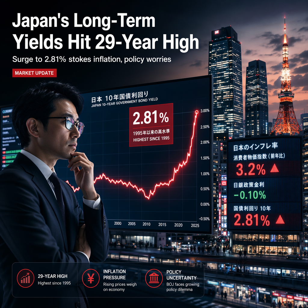 Long-Term Yields Surge to 2.81% for First Time in 29 Years Amid Inflation Concerns