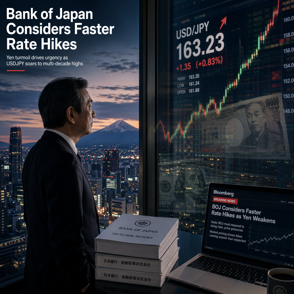 Bank of Japan Signals Openness to Faster Rate Hikes as Yen Hits Fresh Lows Against Dollar