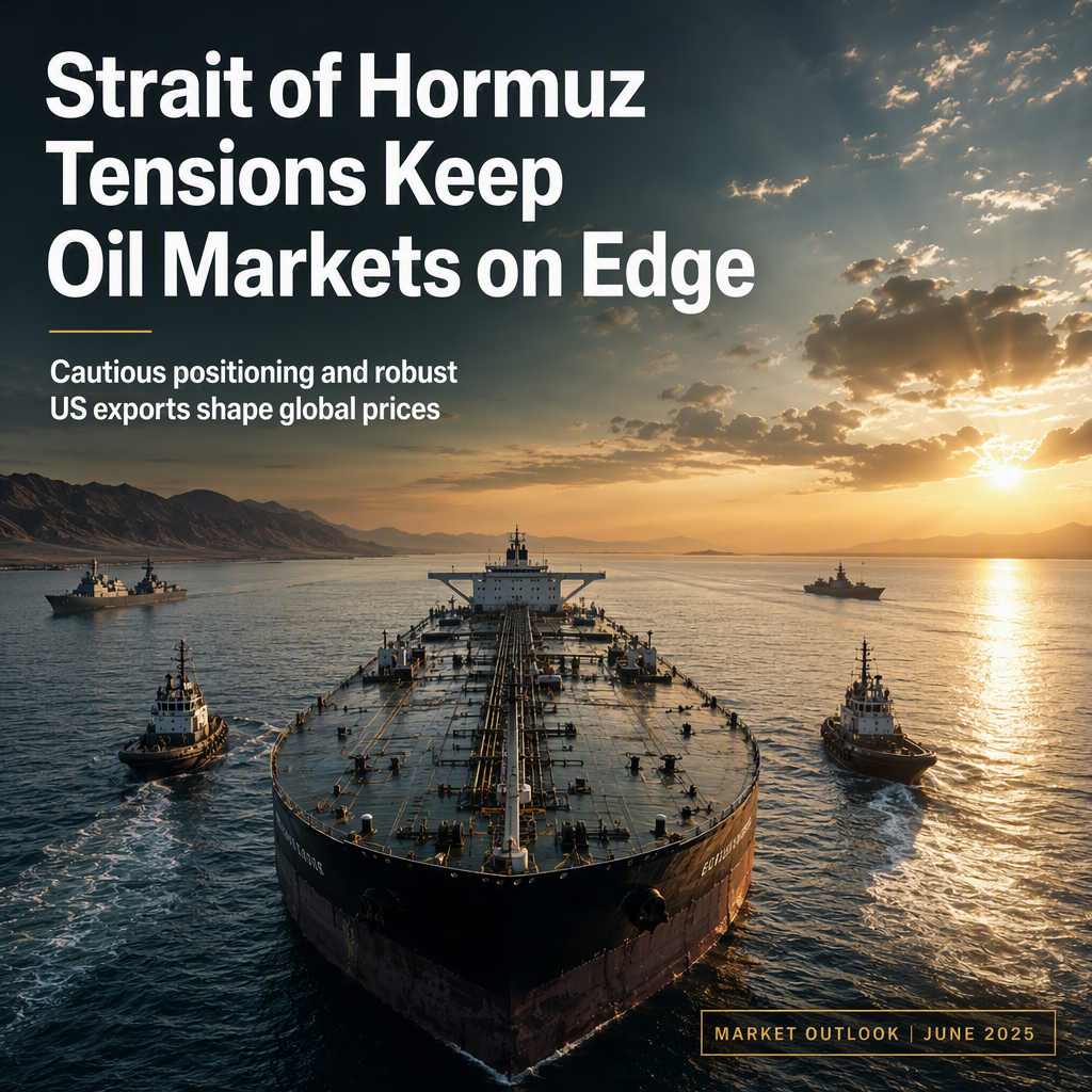Oil Prices Supported by Strait of Hormuz Uncertainty and Cautious Market Positioning