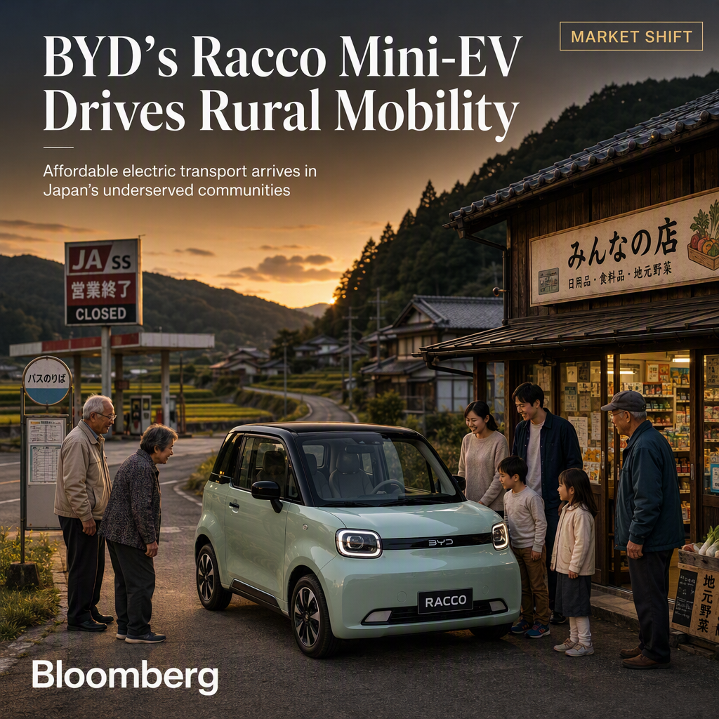 BYD Targets Rural Japan with Racco Mini-EV to Fill Mobility Gaps