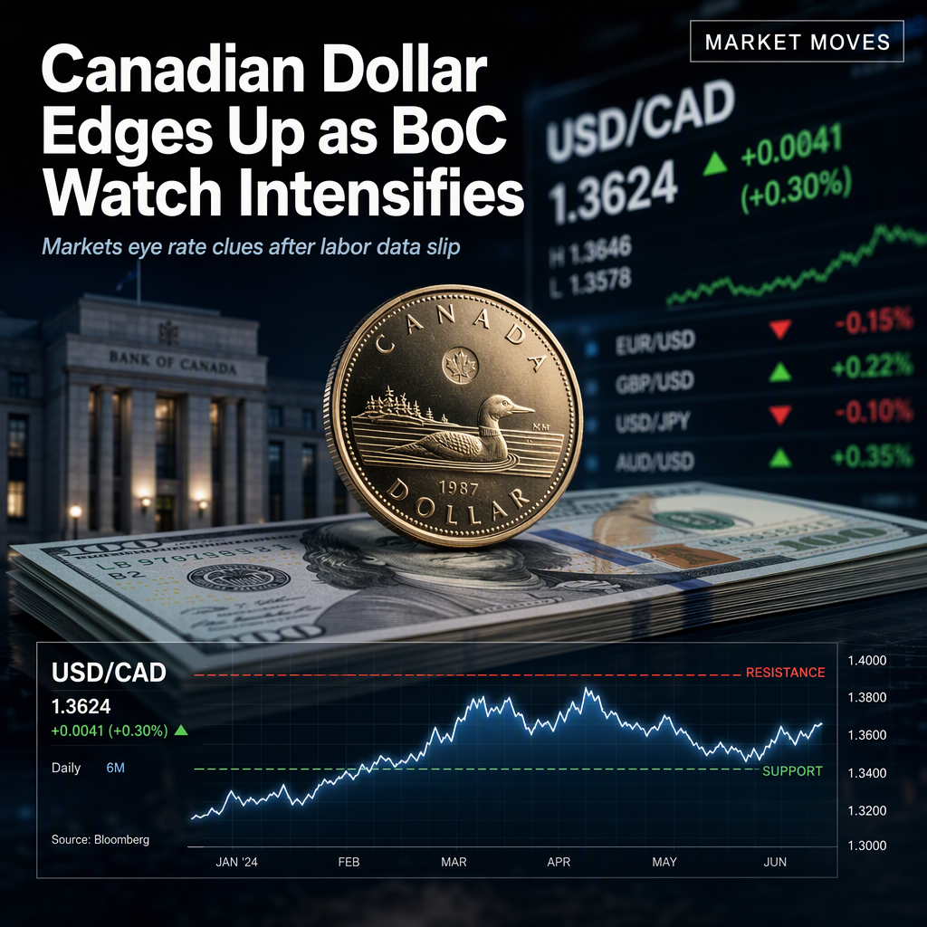 Canadian Dollar Posts Modest Gains Against US Dollar Amid BoC Tightening Expectations