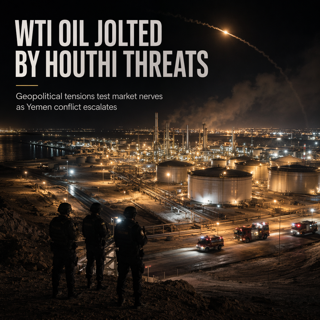 WTI Oil Volatile as Houthis Threaten Saudi Facilities Amid Escalating Yemen Conflict