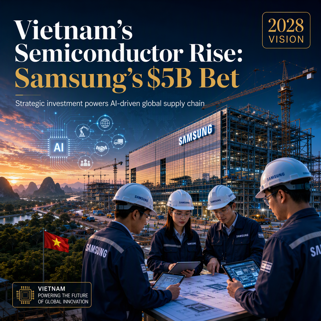 Samsung Commits Nearly $5 Billion to Boost Vietnam's Role in Global Semiconductor Supply Chain