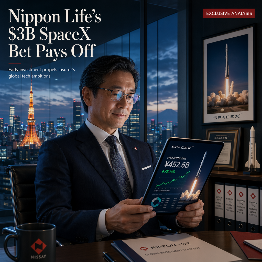 Nippon Life's Early SpaceX Investment Yields Up to $3 Billion in Paper Profits