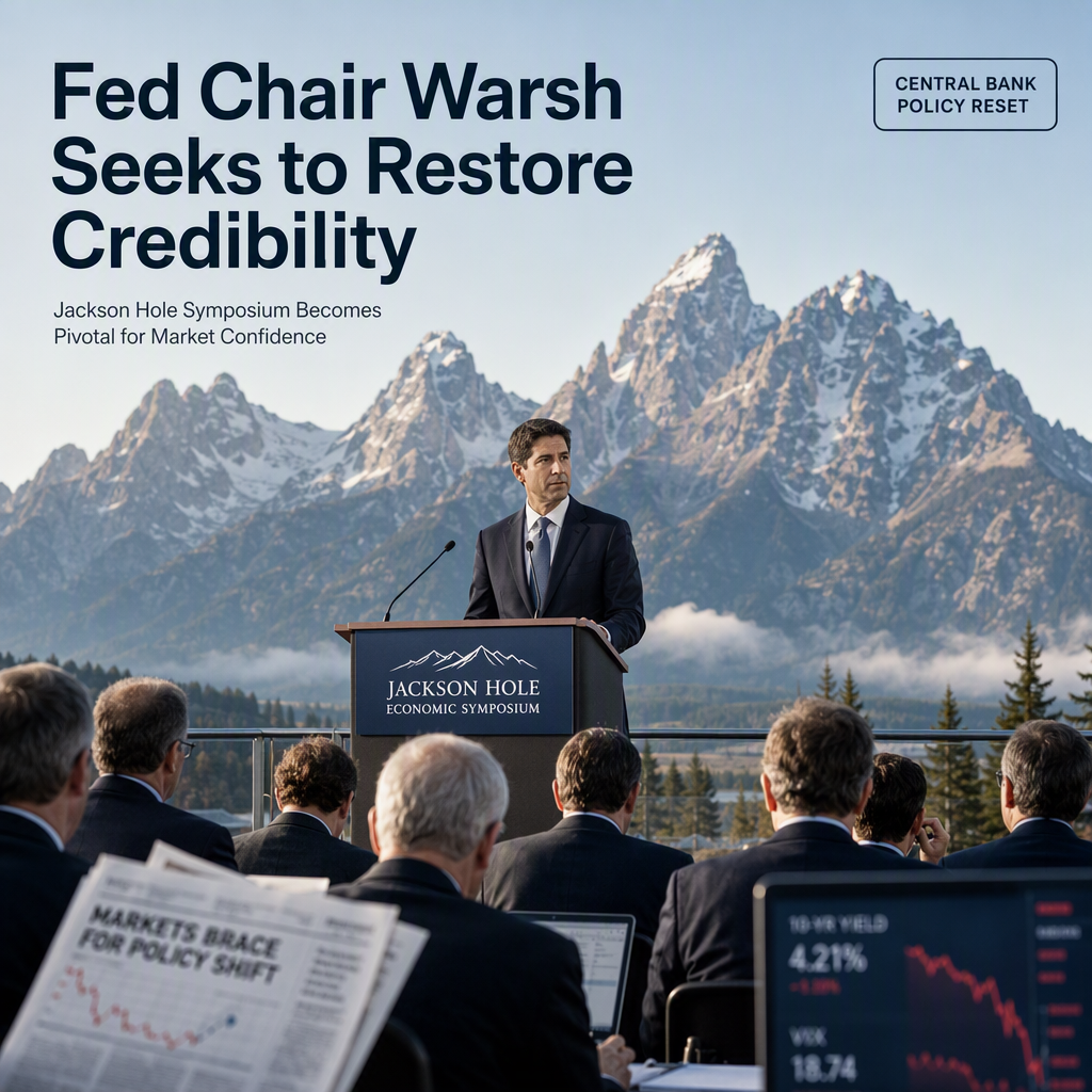 Fed Chair Warsh Expected to Reset Communication Strategy at Jackson Hole to Restore Credibility