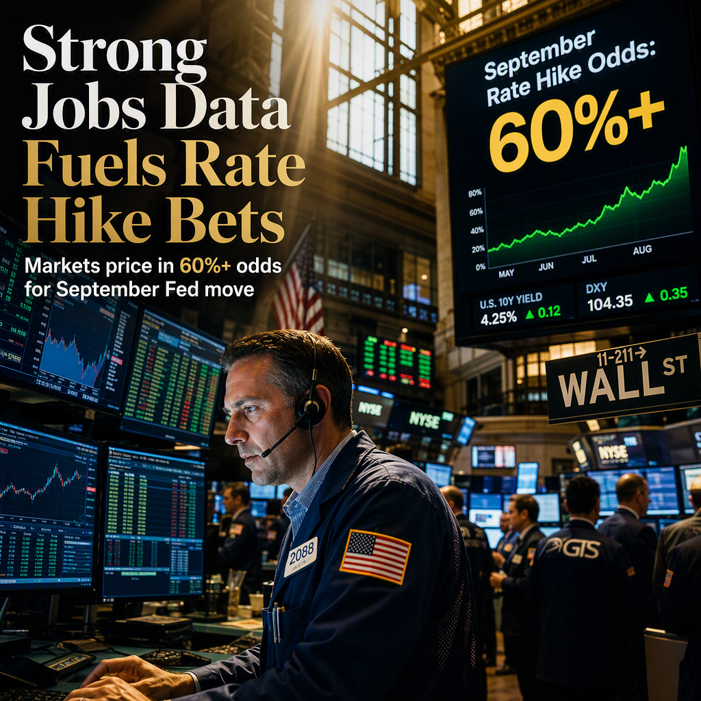 Strong US Jobs Data Pushes Fed Rate Hike Expectations Above 60%