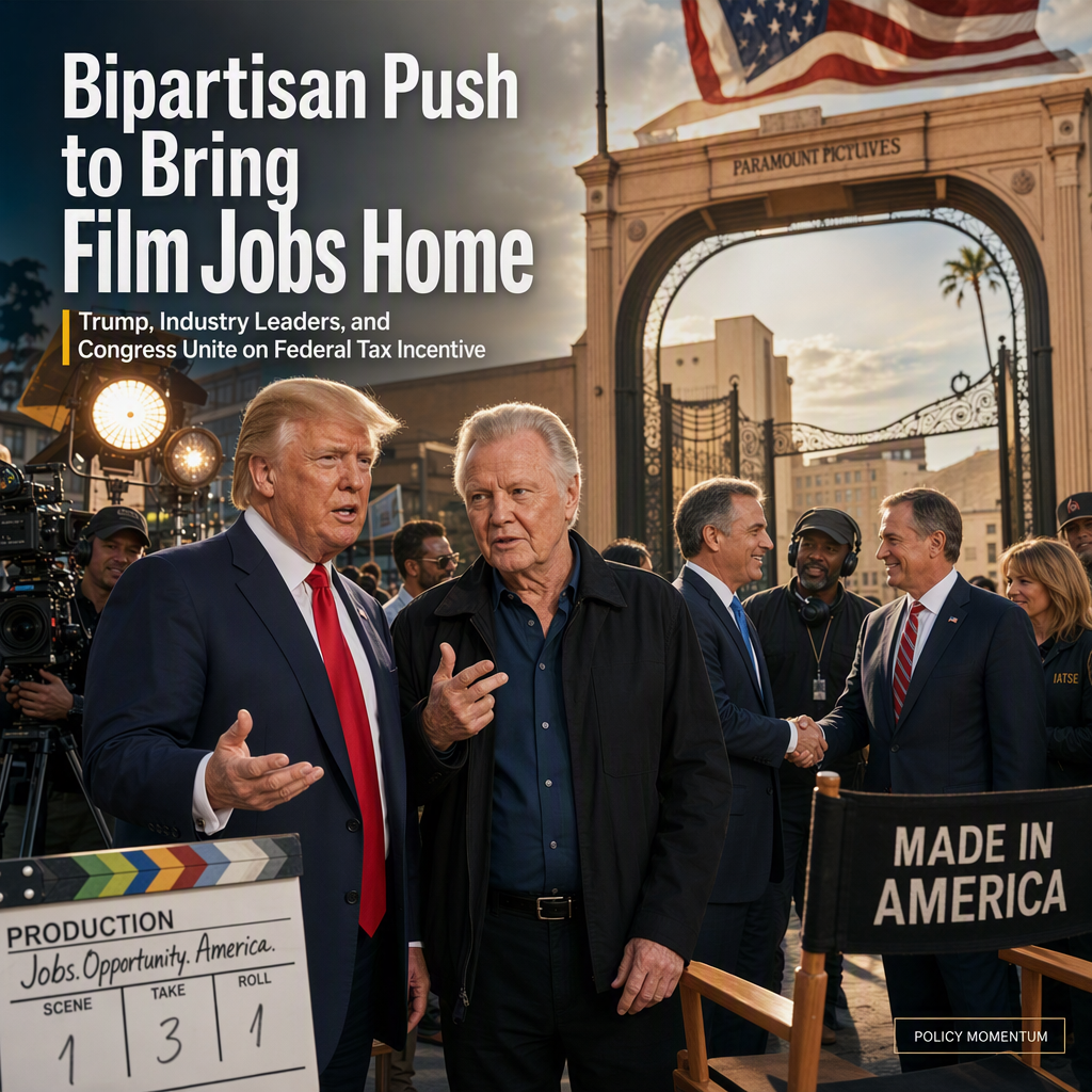 Trump Calls for Bipartisan Federal Tax Incentive to Revitalize U.S. Film and TV Production
