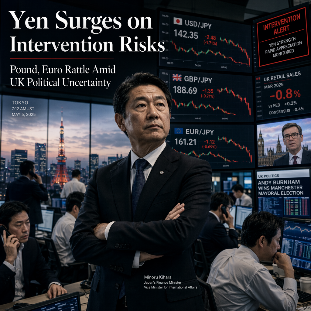 Japanese Yen Strengthens on Intervention Fears Despite BoJ Rate Hike; GBP and EUR Pairs React to UK Data and Policy Uncertainty