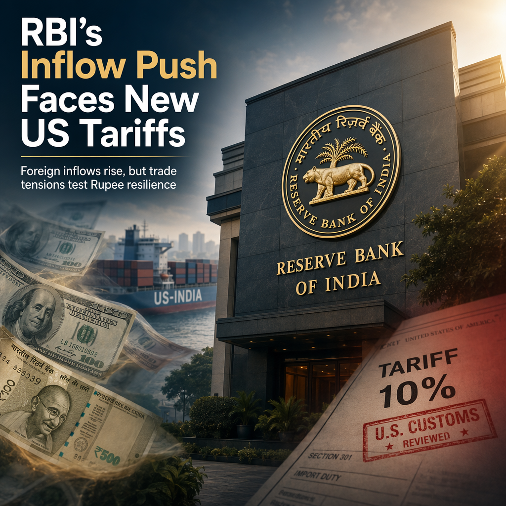 RBI's Inflow Measures Gain Traction as US Imposes New Tariffs on Indian Imports