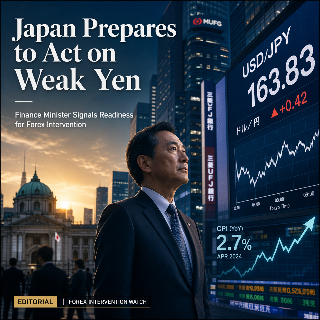 Japan Signals Readiness for Forex Intervention as Yen Flatlines Near Multi-Decade Low Despite Rising Inflation