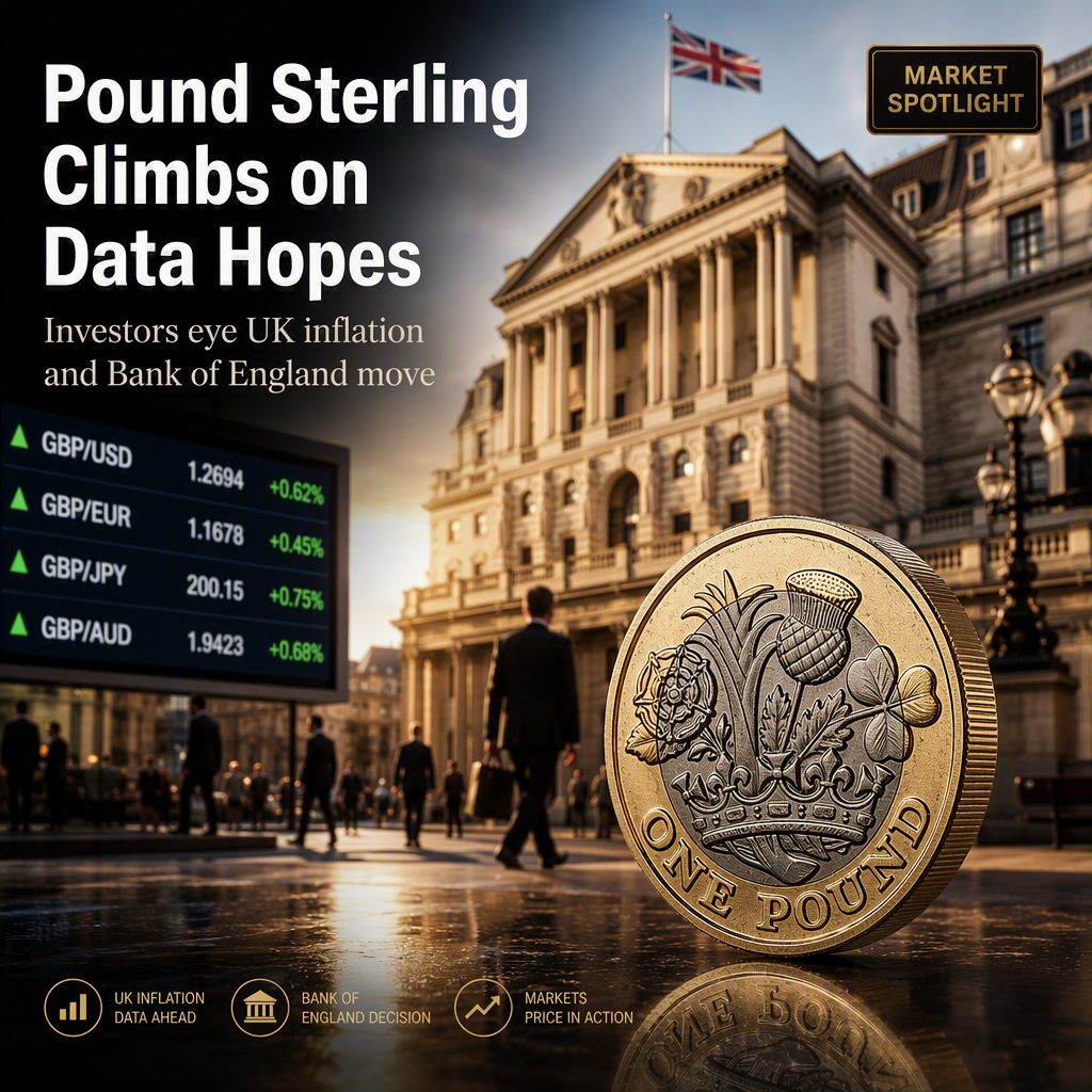 British Pound Rises Ahead of Key UK Data and Bank of England Policy Decision