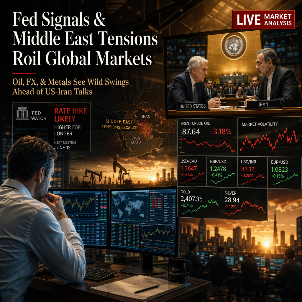Fed Hawkishness and Middle East Tensions Drive Volatility Across Oil, FX, and Precious Metals Markets