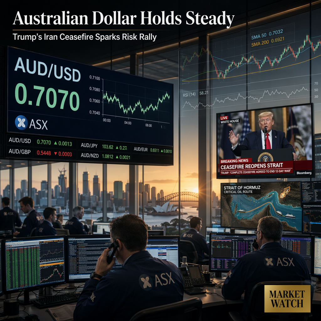 Australian Dollar Steadies as Trump’s Iran Ceasefire Comments Boost Risk Sentiment