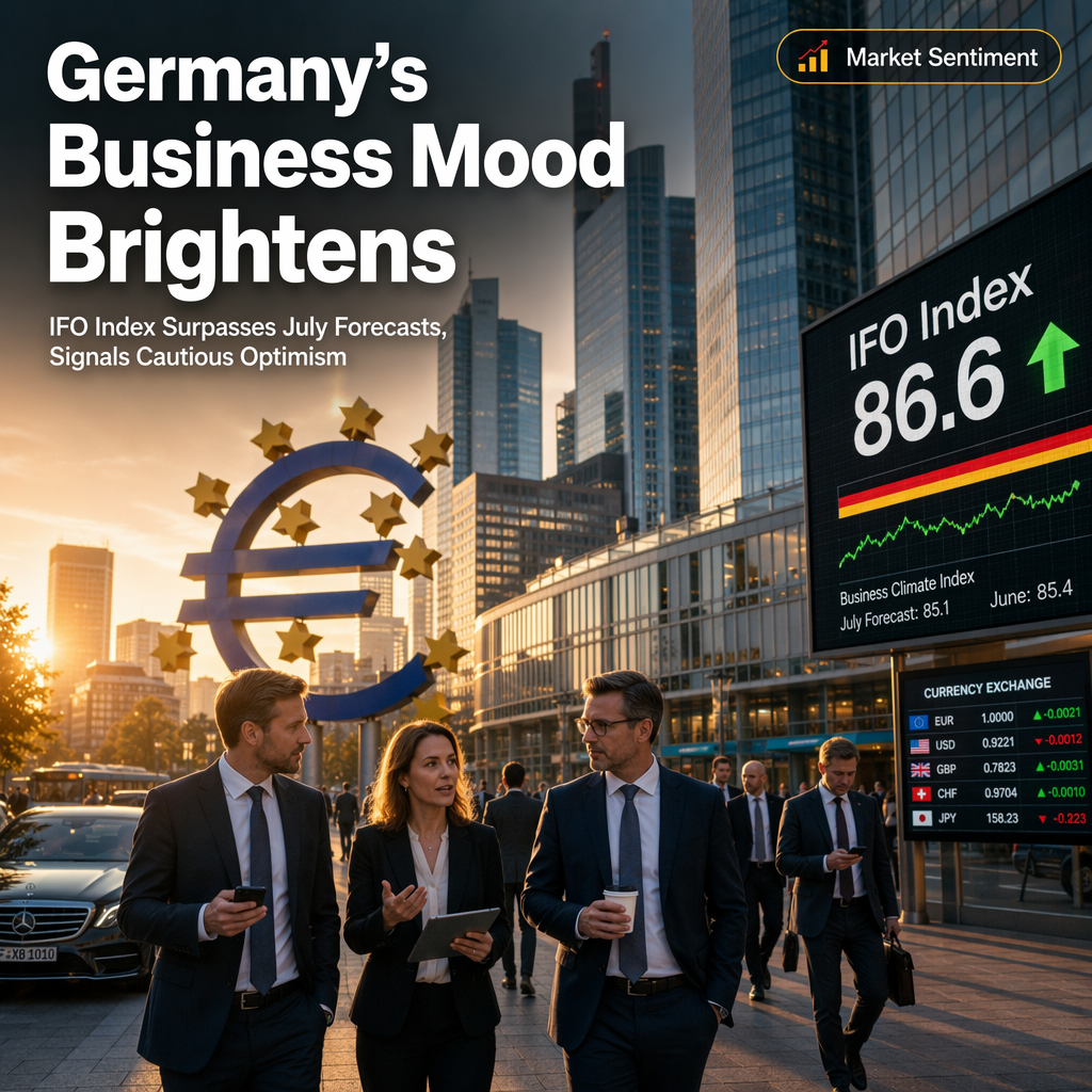 Germany’s IFO Business Climate Index Surpasses Expectations in July, Signaling Improved Sentiment