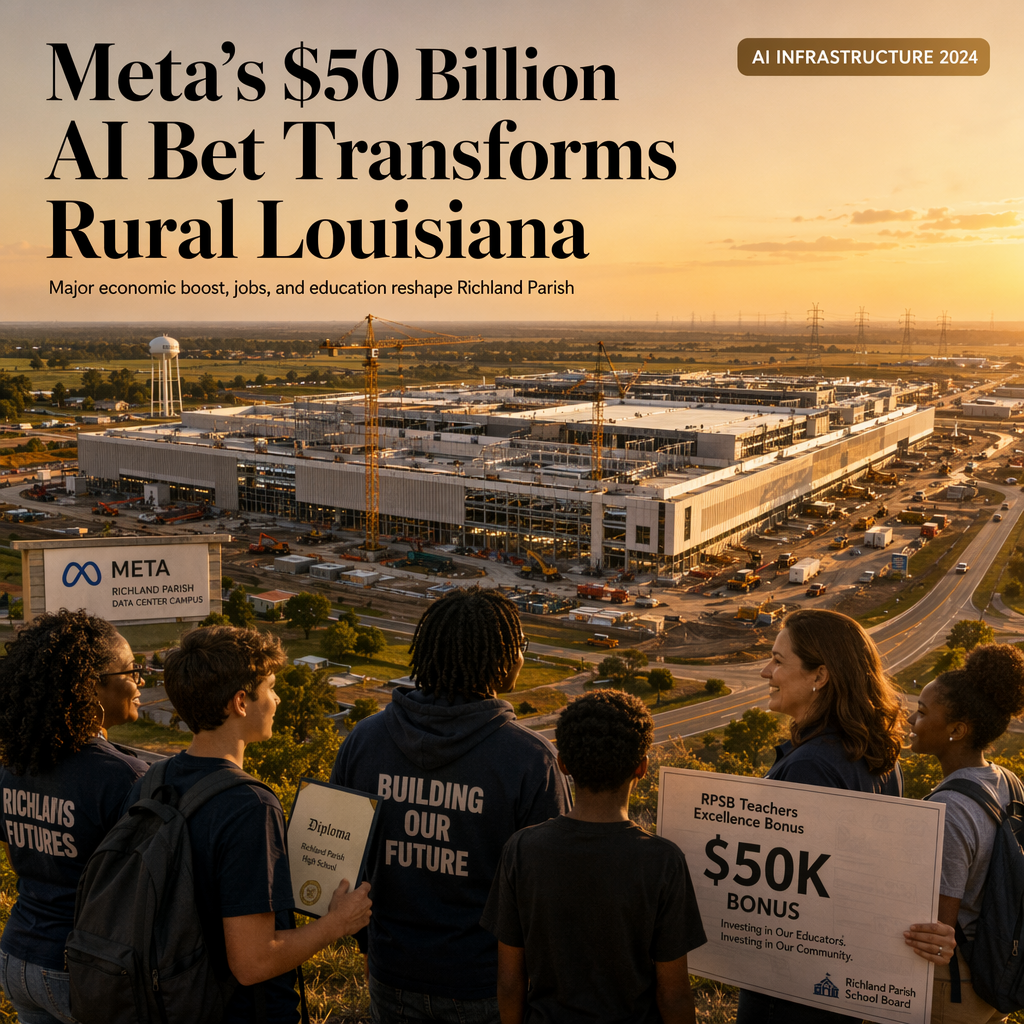 Meta Announces $50 Billion Expansion of Louisiana Data Center, Promising Major Economic Boost and AI Infrastructure Growth