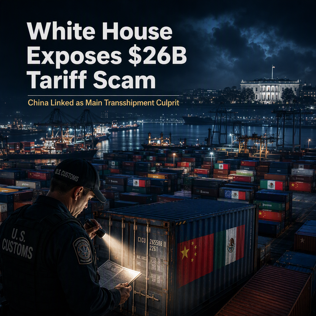 White House Report Uncovers $26B Transshipment Scam, Cites China as Main Culprit