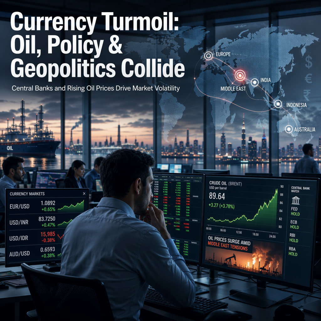 Global Currency Markets React to Central Bank Decisions and Rising Oil Prices Amid Middle East Tensions