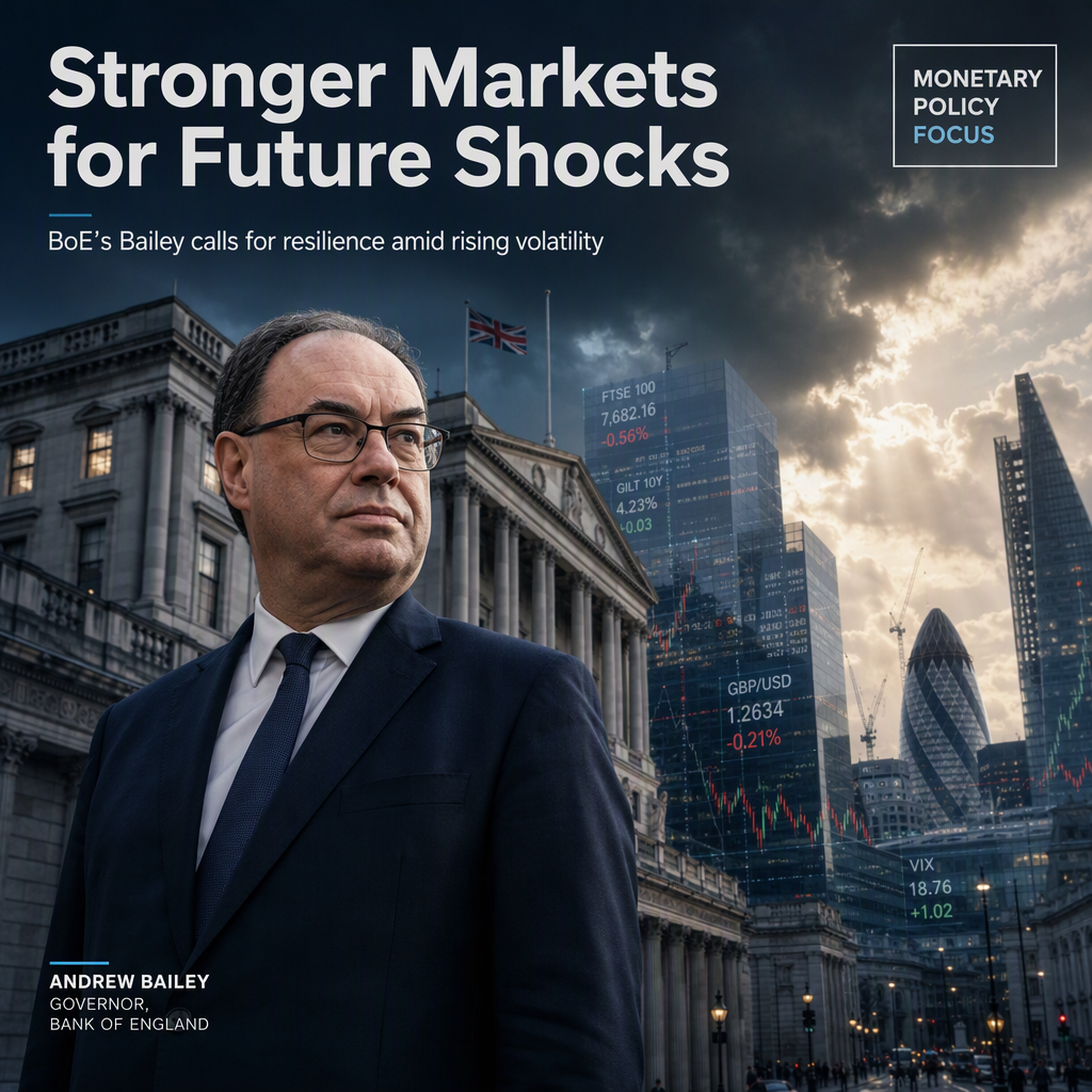 BoE Governor Bailey Urges Stronger Financial Markets to Withstand Future Shocks