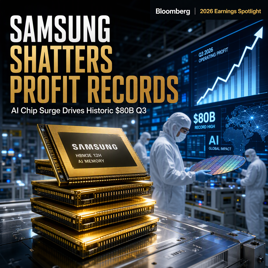 Samsung Reports Record $80 Billion Q3 Profit Amid AI-Driven Chip Demand Surge